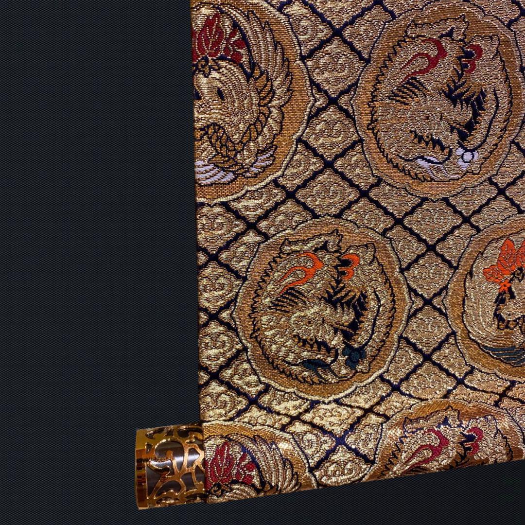 掛軸『秩父三十四ヶ所観音霊場御朱印 観音菩薩』仏画 絹本 共箱付 掛け軸