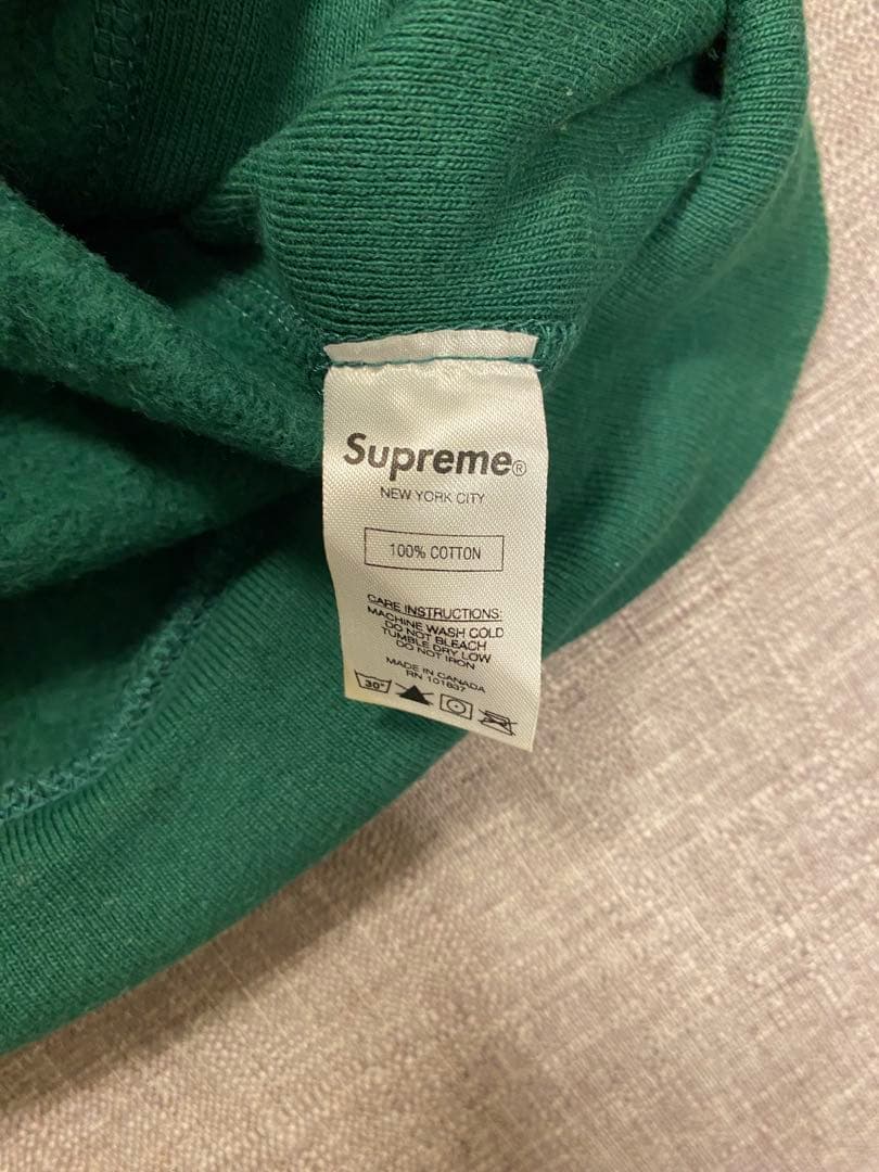 Supreme グリーン パーカー