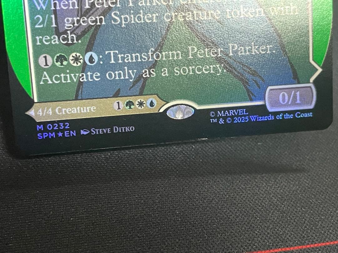 MTG ピーター・パーカー　英語 ボーダーレス Foil