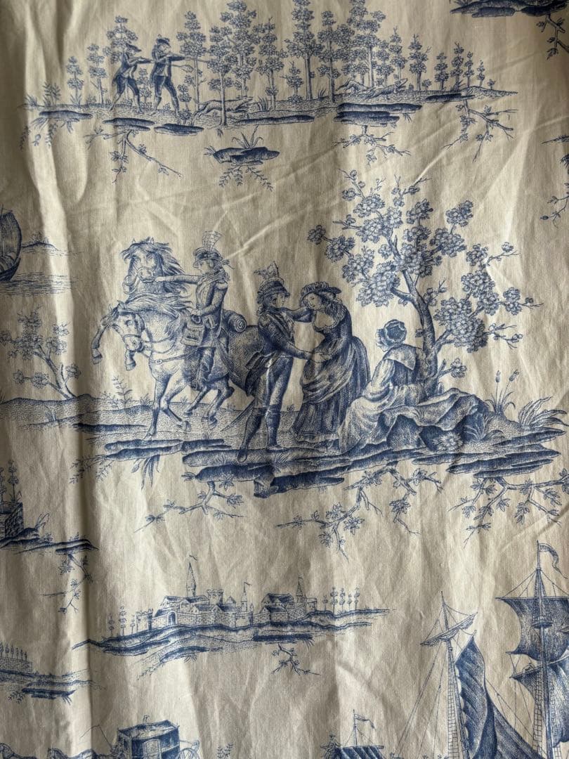 フランスアンティーク トワルドジュイ カーテン ファブリック