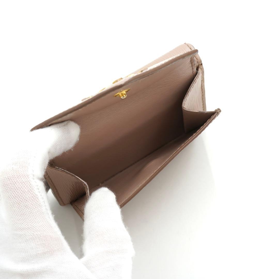 ✨未使用展示品・箱保証書付き✨　PRADA ミニ財布　ヴィッテロムーブ　三つ折り