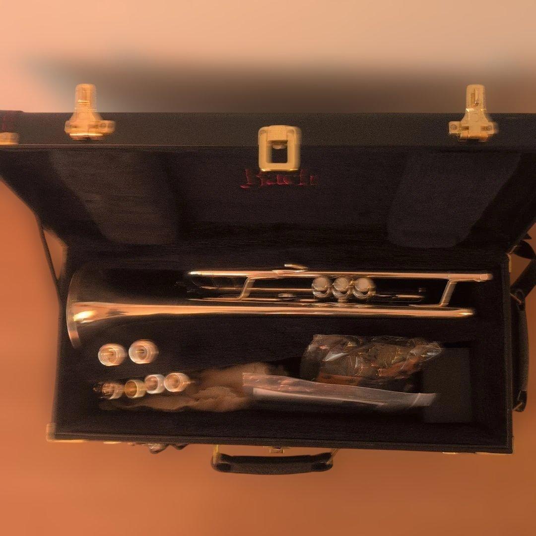 Bach トランペット 本体 銀メッキ　180ML37SP マウス７本等８