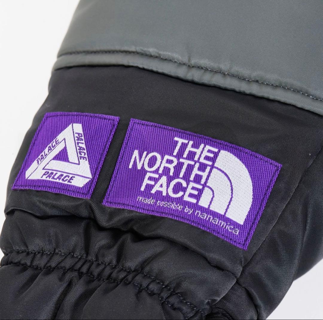 【新品未使用】PALACE×THE NORTH FACE GLOVE グレー　M