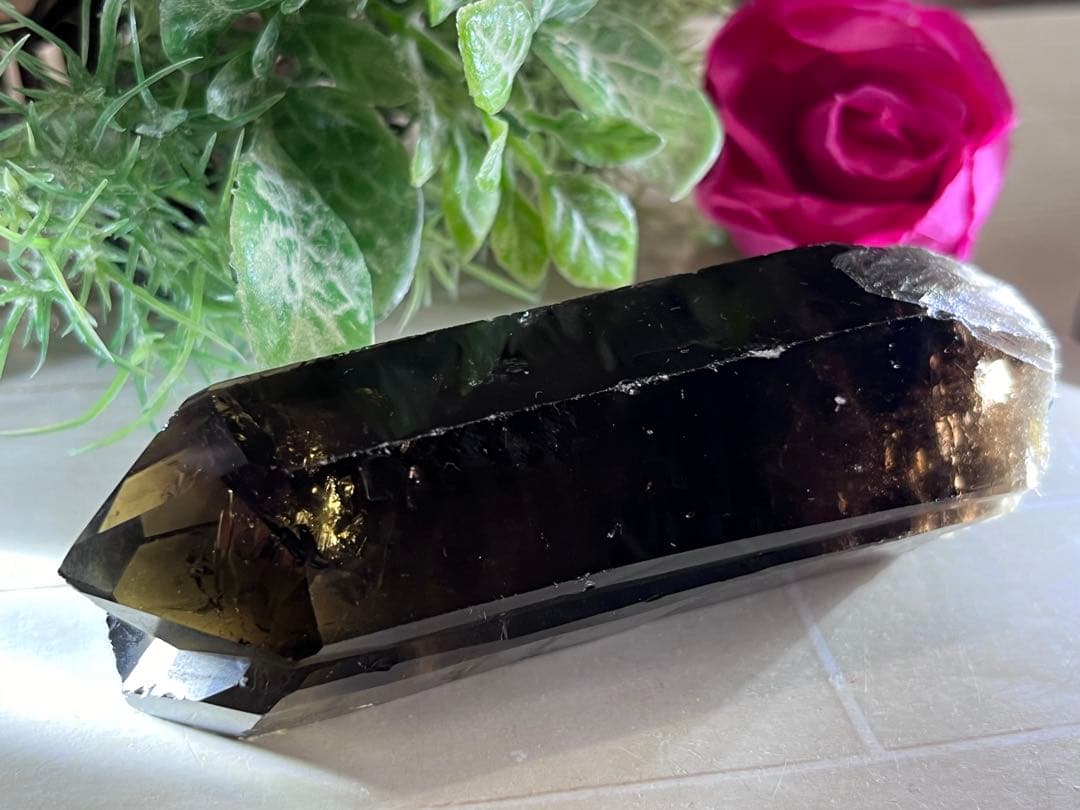 タントリックトリプレッツ✨　スモーキーレムリアンシード　クリスタル　原石　水晶