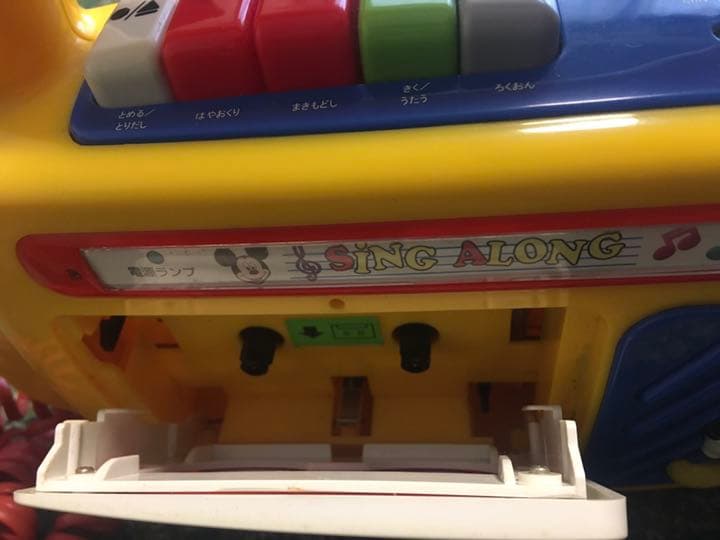 ツクダオリジナル ミッキーマウス ラジカセ SING ALONG