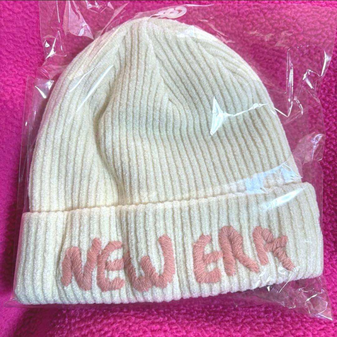 NEW ERA ニューエラ　カフニットモールヤーン ニット帽 ホワイト