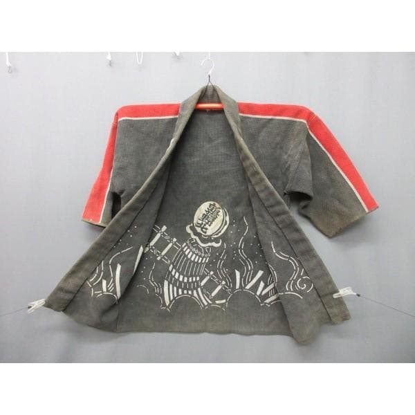 消防刺し子半纏纏図 [B28177]