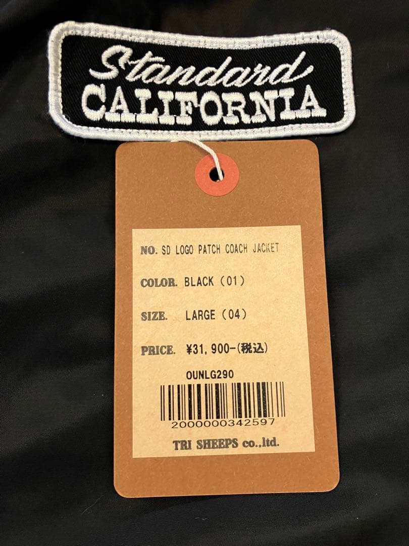 スタンダードカリフォルニア　ロゴパッチコーチジャケット