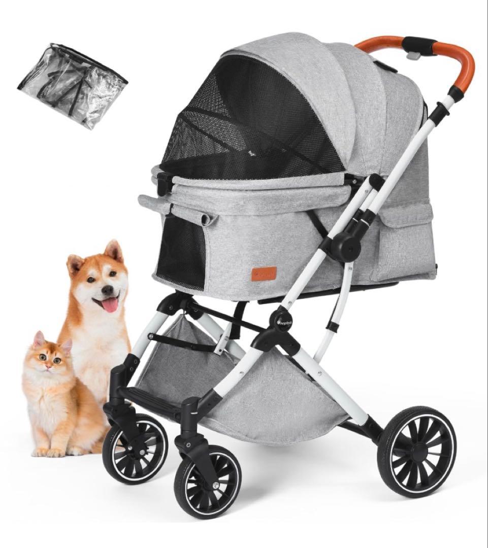 Angelpet ペットカート 一体型コンパクト折りたたみ 対面両用式 犬猫用