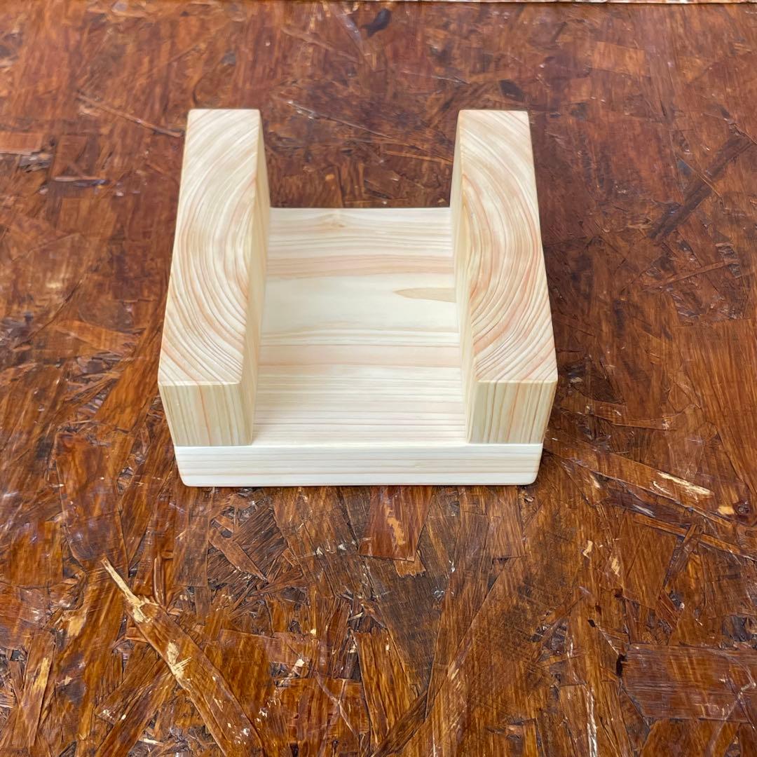 meme　国産ひのき　カウンターチェアー　ペット用食器台　セット