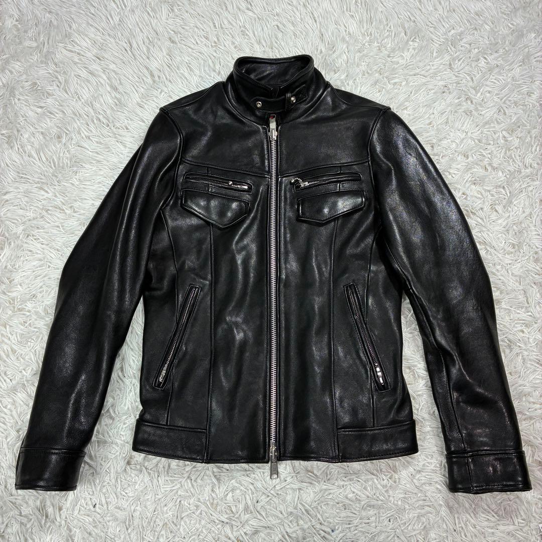 美品✨ Buffalo Bobs レザー ライダース BLACK