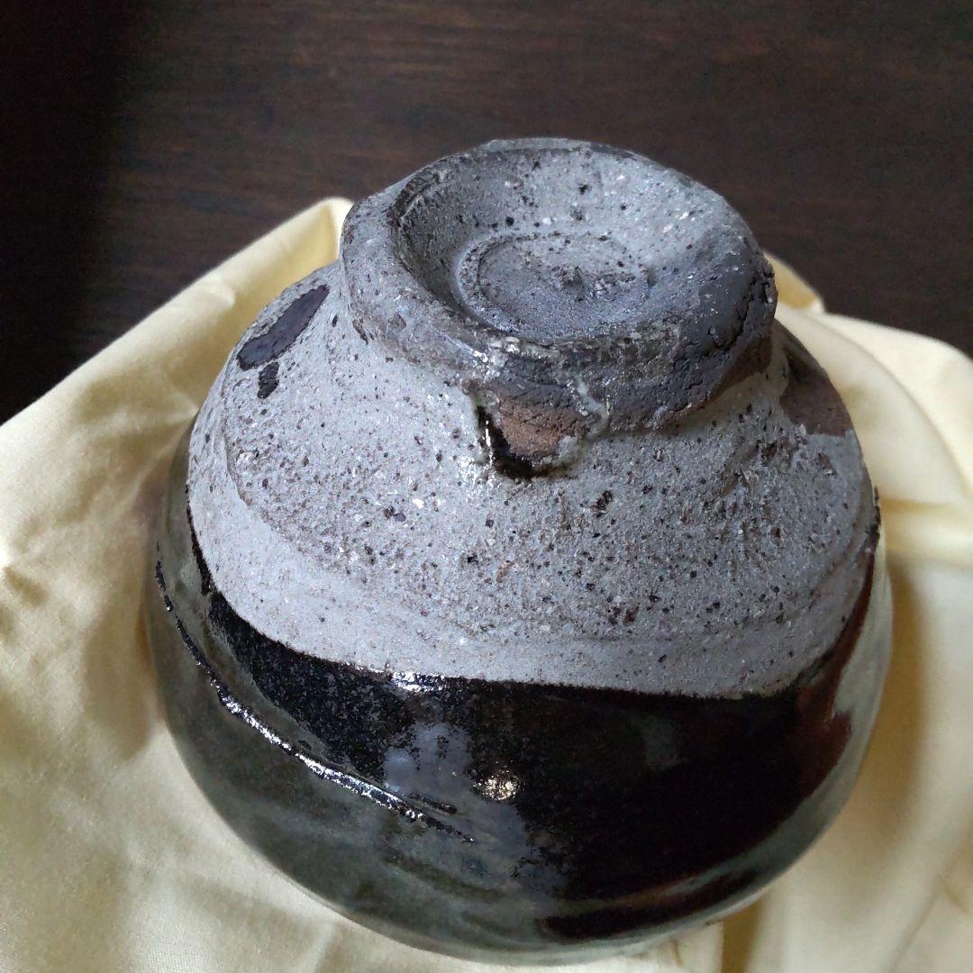 鯉江良二　引出し黒　茶碗