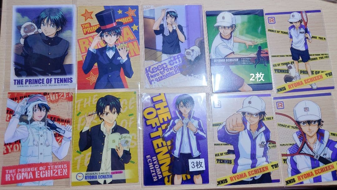 ①テニスの王子様 越前リョーマ カード まとめ売り 計70枚