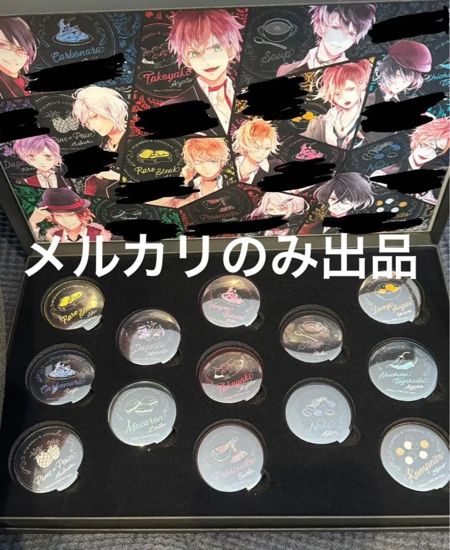 受注生産　DIABOLIK LOVERS オトナの缶バッジ Black ver.