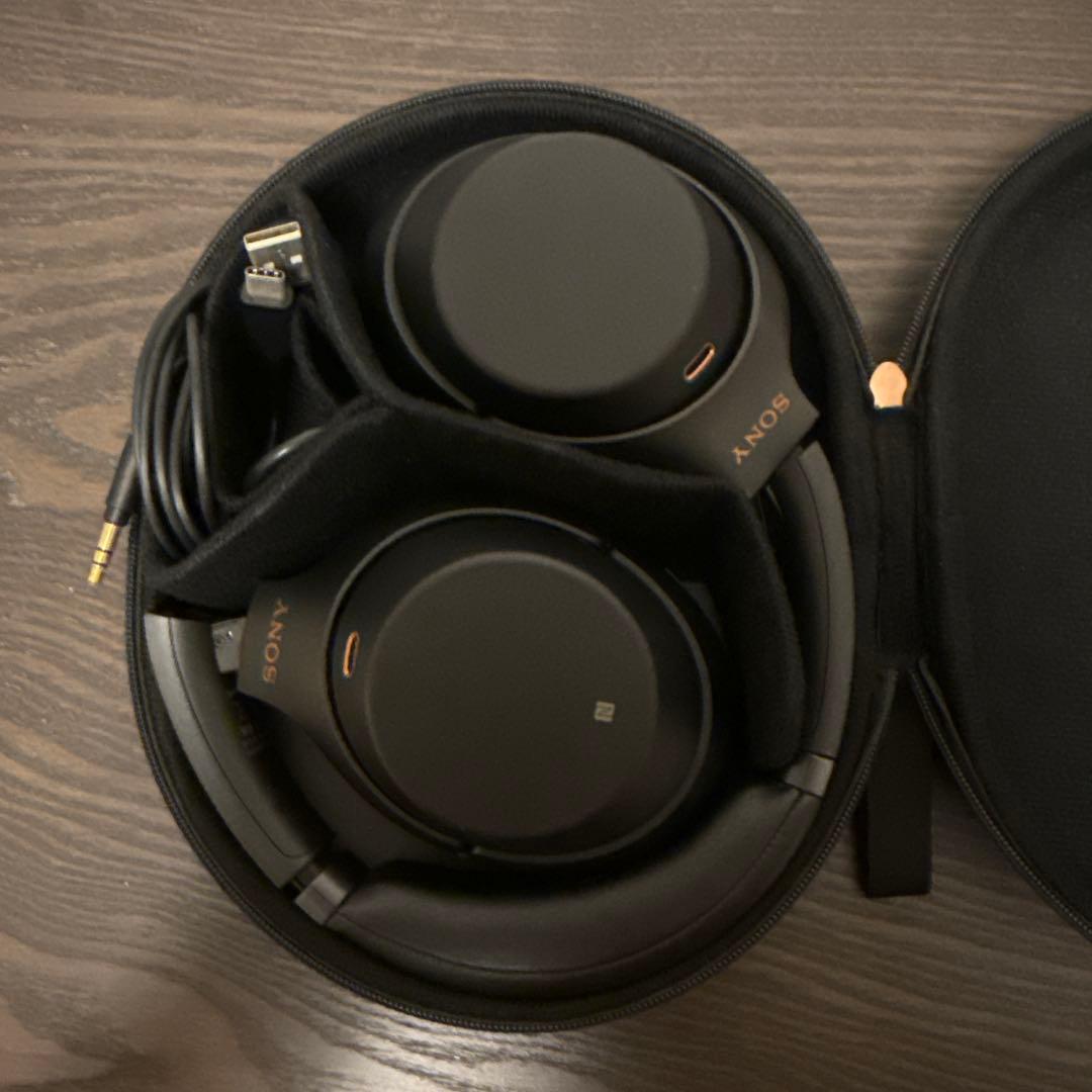 SONY ワイヤレスノイズキャンセルヘッドホン ブラック WH-1000XM3