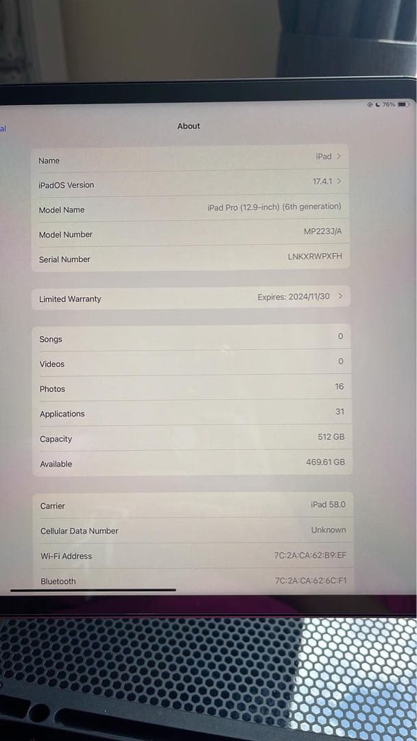 ドッグフード Ipad Pro 12.9inch (6th generation)