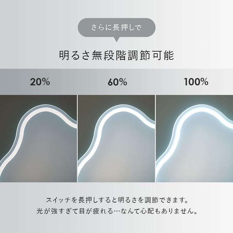 送料無料【新品】女優ライト　ドレッサー＆スツールセット　ウェーブミラー　韓国風