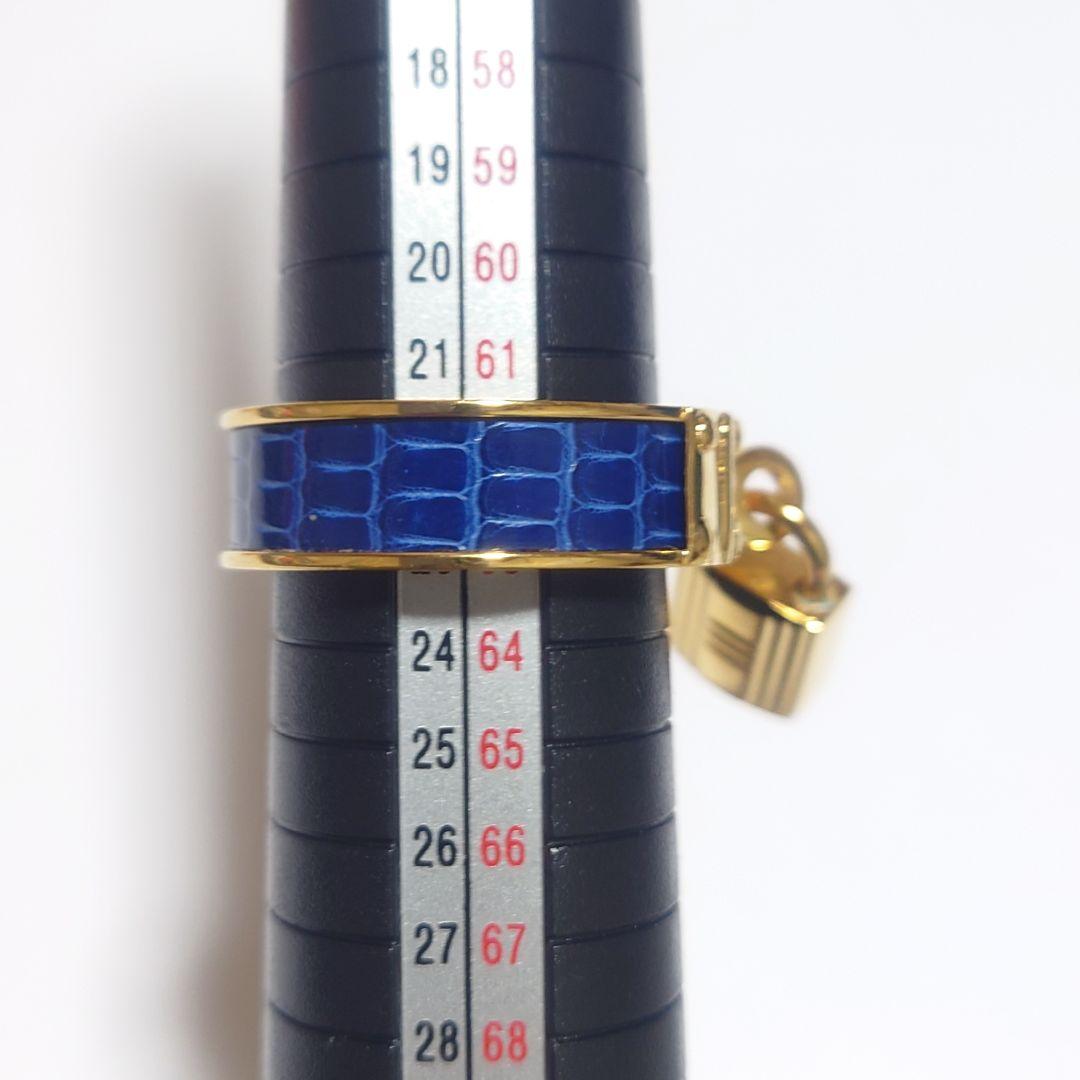 未使用に近い エルメス スカーフリング ケリー カデナ 南京錠 22号 ケース付