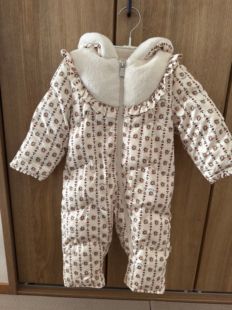 バ*ブ様 moimoln モイモルン　ローエルダウンカバーオール　90