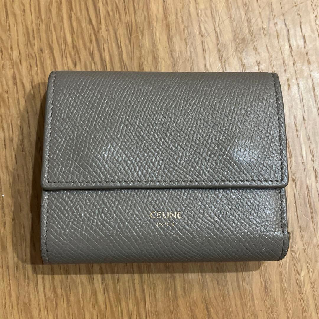 CELINE ミニ財布　スモールトリフォールド　三つ折り　刻印