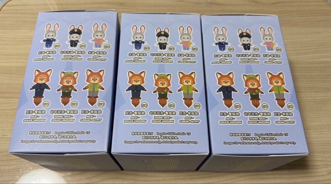 新品未開封 TOPTOY ディズニー ズートピア2 ニックとジュディ 3箱セット