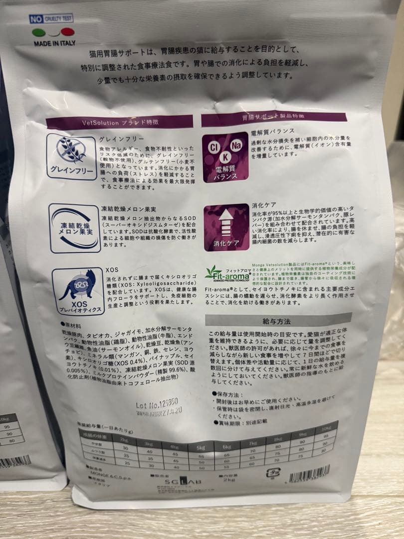 ル*ナ様 VetSolution 【胃腸サポート】2kg ×4 400g×2 計