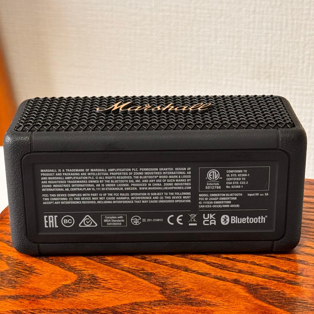 Marshall EMBERTON ワイヤレススピーカー 正規品・動作確認済み