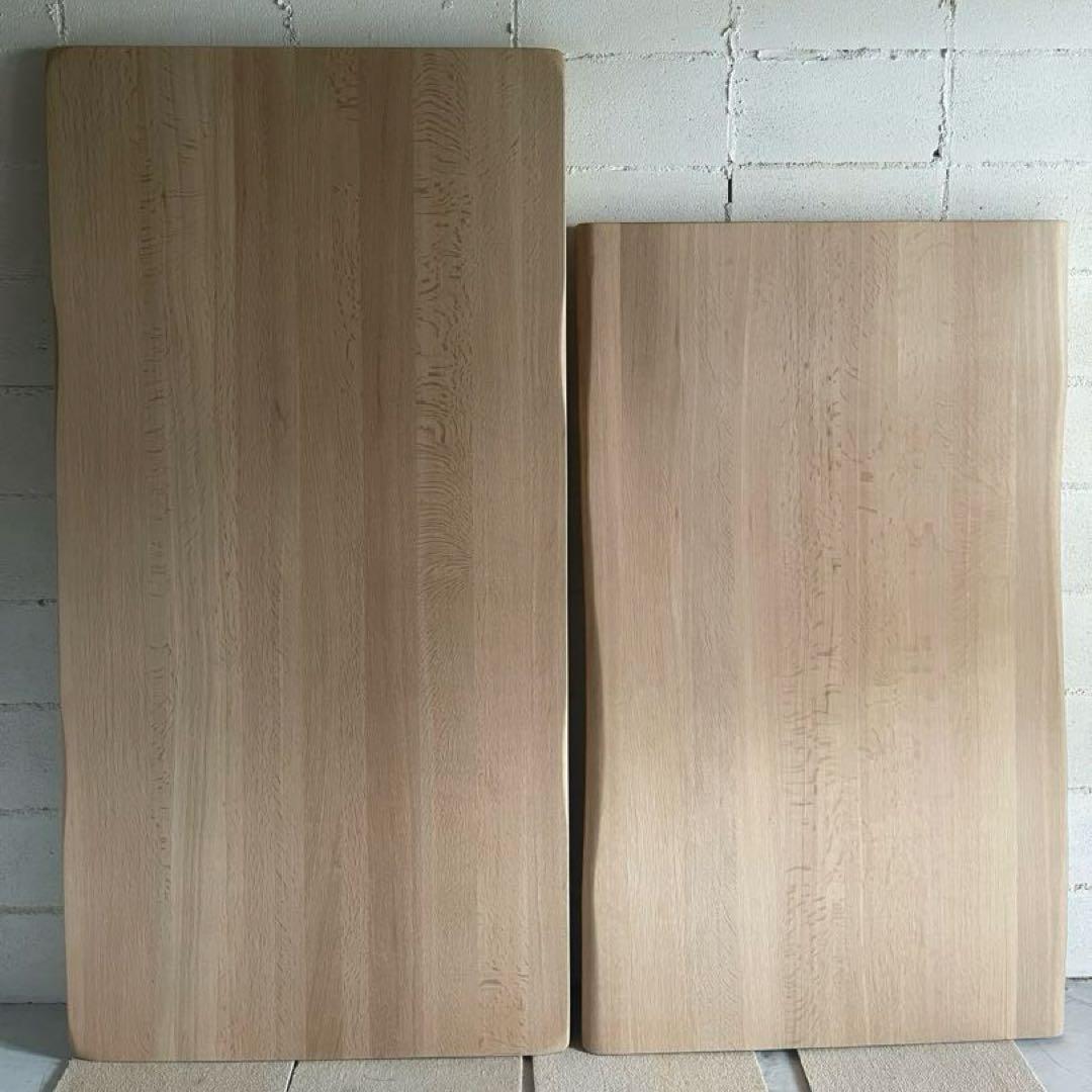 美品　飛騨清見工房　天然木楢無垢材　オーク無垢材　ダイニングテーブル150 虎斑