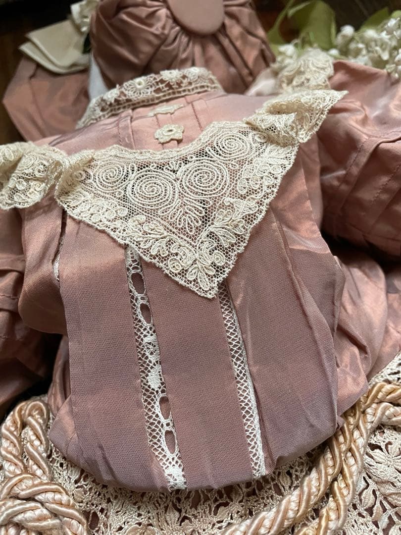 SALE˚✧₊⁎ ♡シルク ドールドレス & ボネ♡ビスクドールドレス⁎⁺˳✧༚