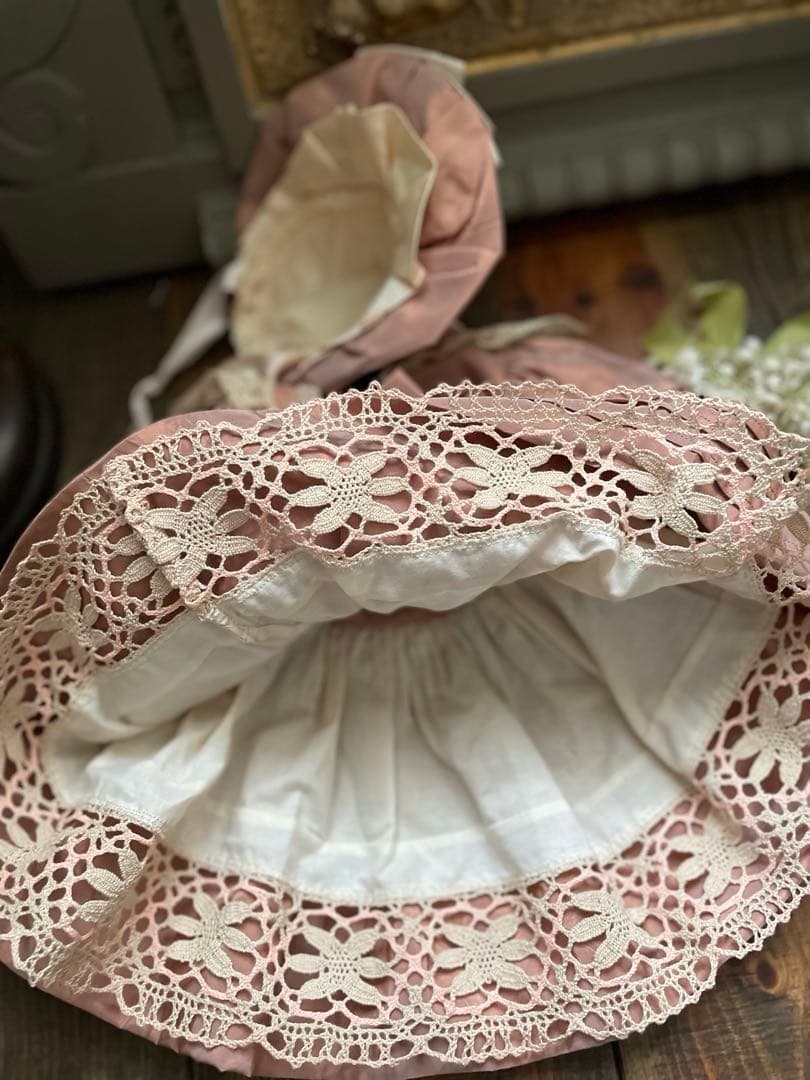 SALE˚✧₊⁎ ♡シルク ドールドレス & ボネ♡ビスクドールドレス⁎⁺˳✧༚