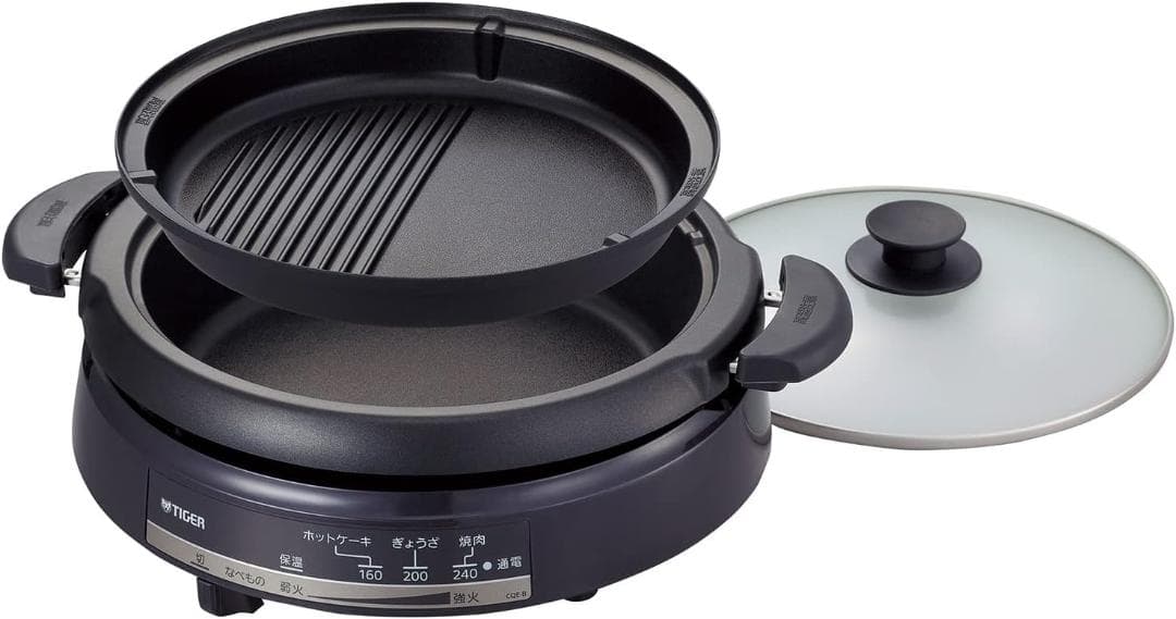 タイガー魔法瓶(TIGER) グリル鍋 深鍋 焼肉 CQE-B201TH