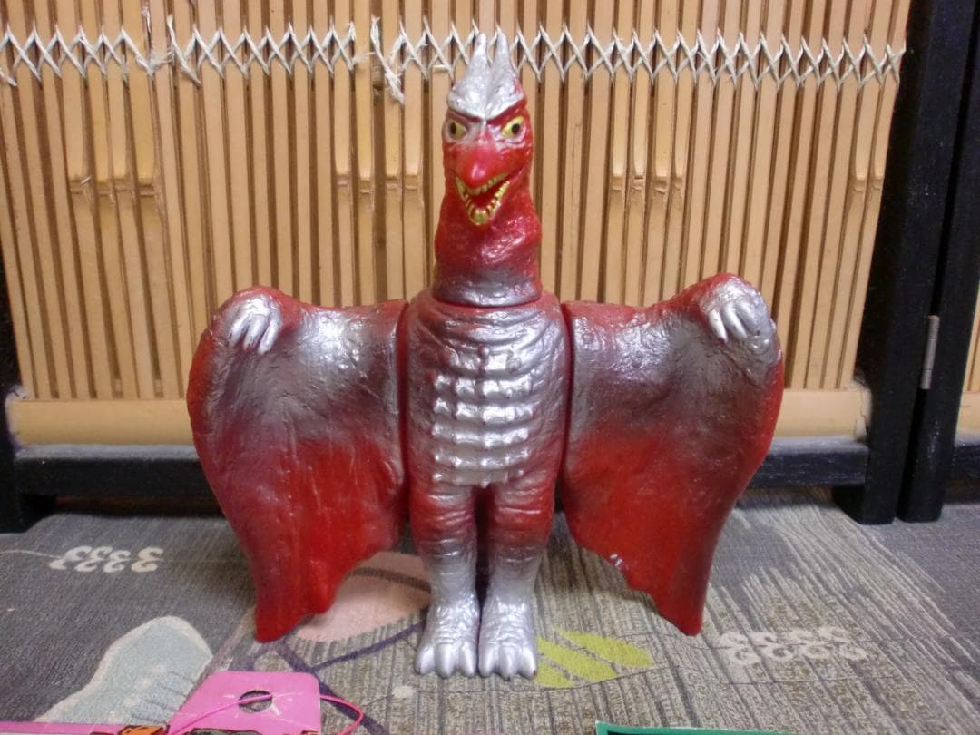 空の大怪獣　ラドン　ポピー　キングザウルスシリーズ 　昭和レトロ　　ソフビ　美品