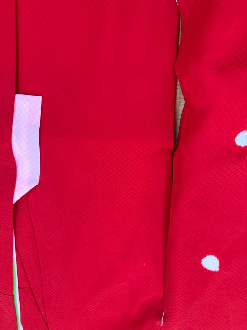 七五三　レディース　着物　赤　新品　未使用　長襦袢　7歳　女の子