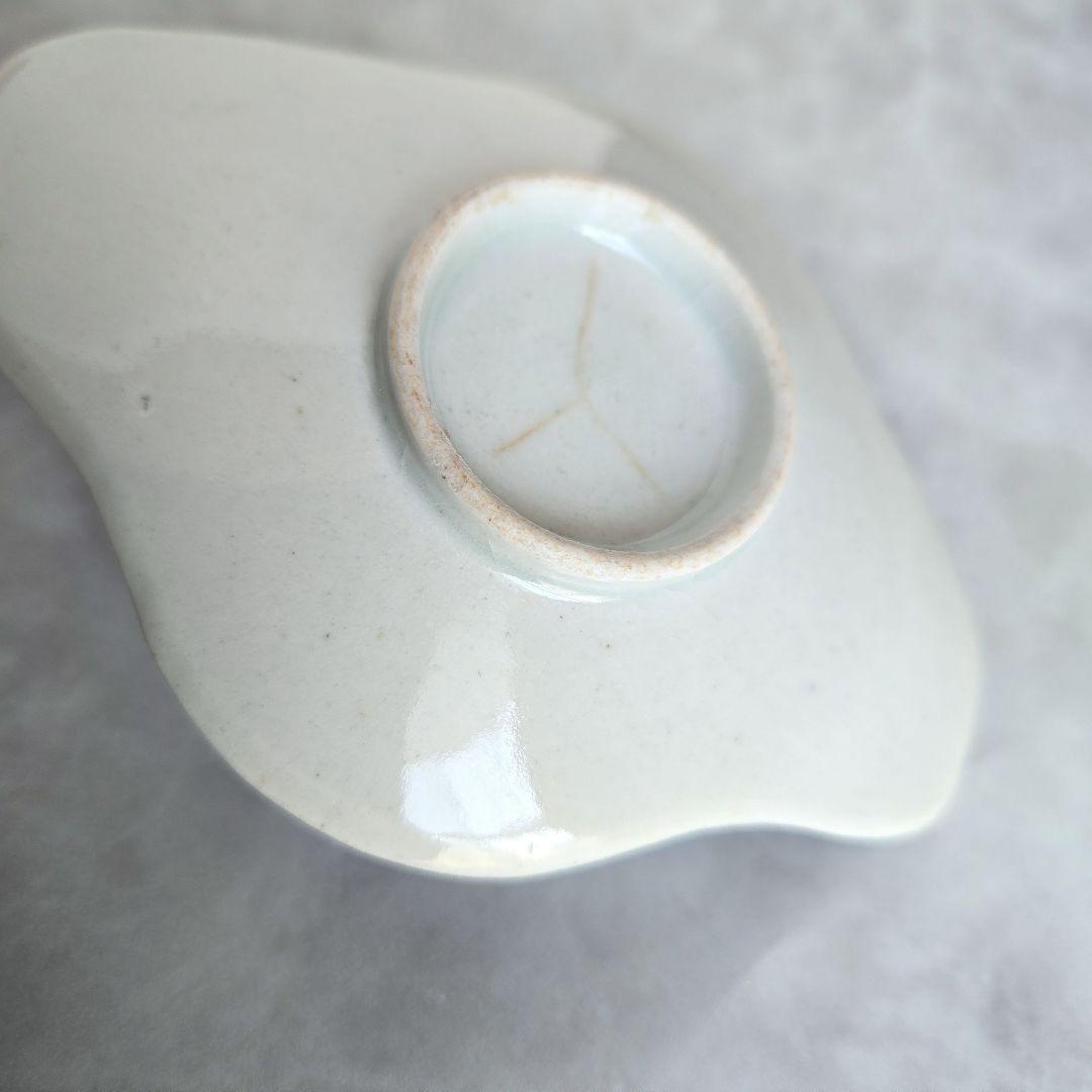 古伊万里　白磁　茶托　江戸時代　藍九谷　古九谷　アンティーク　骨董　柿右衛門白磁