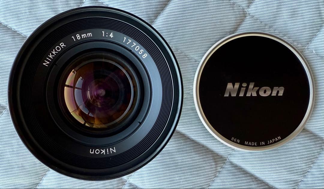 完品フルセット ニッコール Nikkor 18mm f4 超広角レンズ Ai改