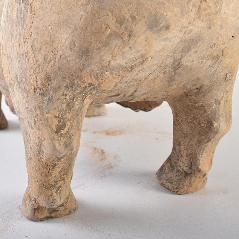 cafe-abakan　中国　加彩　豚俑　陶俑　置物　N　8950AE