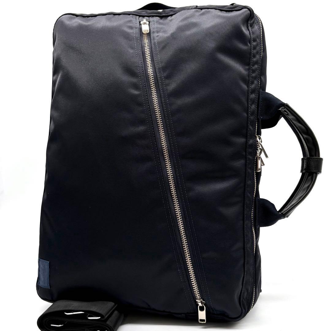【極美品】ポーター リフト 3way ビジネスバッグ リュック A4可 ネイビー