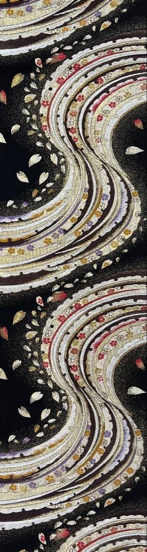 振り袖　フルセット　長襦袢　成人式　金彩加工　絞り　熨斗目　長尺袋帯　734