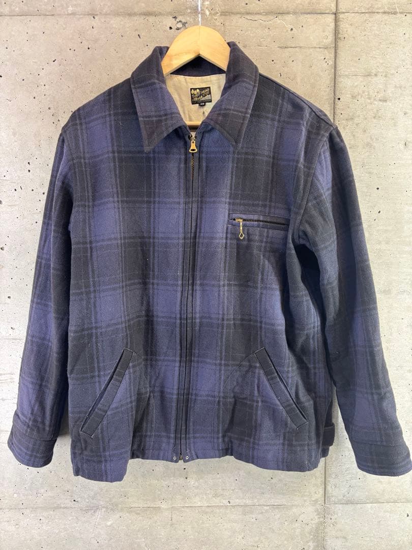 THE FLAT HEAD オンブレチェック ウールジャケット カバーオール