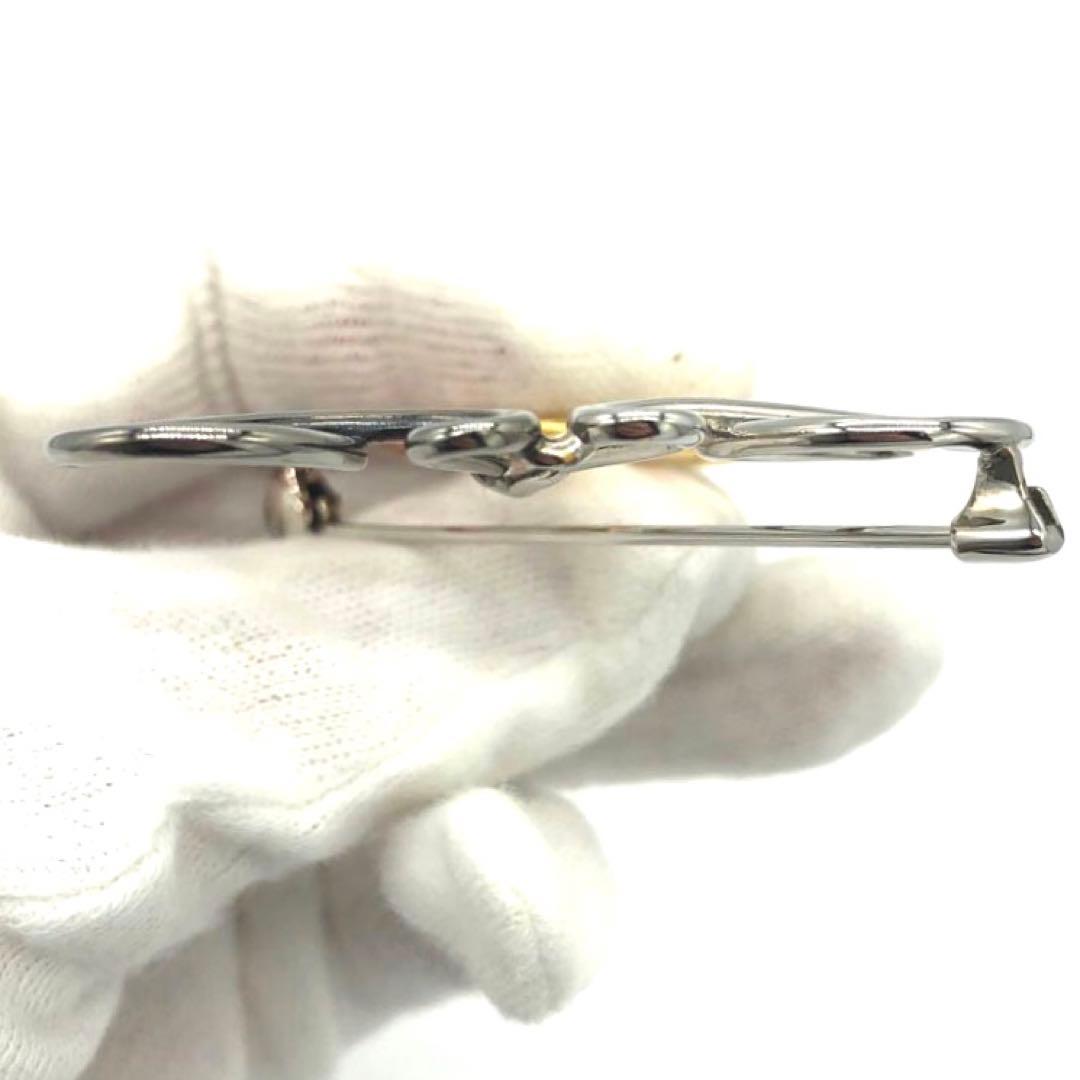 未使用級✨ロエベ ブローチ アナグラム パラジウム　4色 ゴールドシルバー