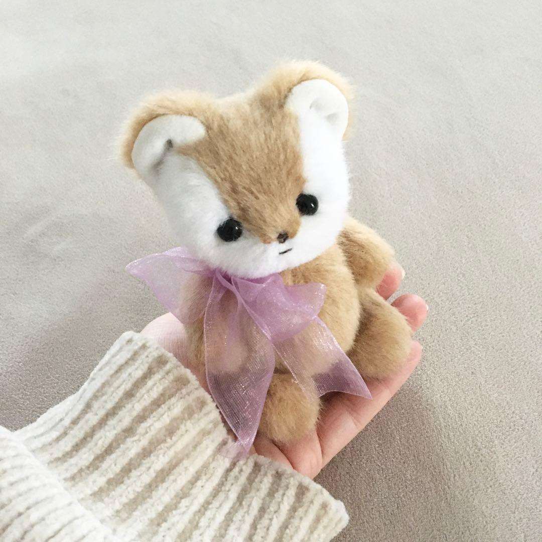 ハンドメイド ユヅチヨ くま ぬいぐるみ