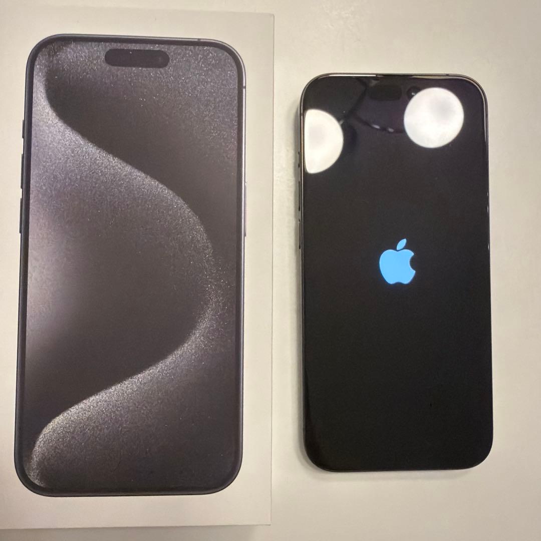 美品　90% iPhone 15 pro 256GB 　ブラックチタニウム