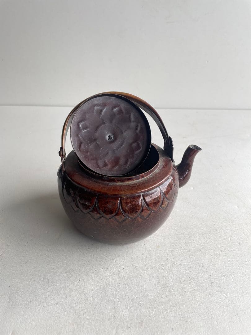 煎茶 銅製 洗瓶 水次 茶道具 古道具 アンティーク ビンテージ