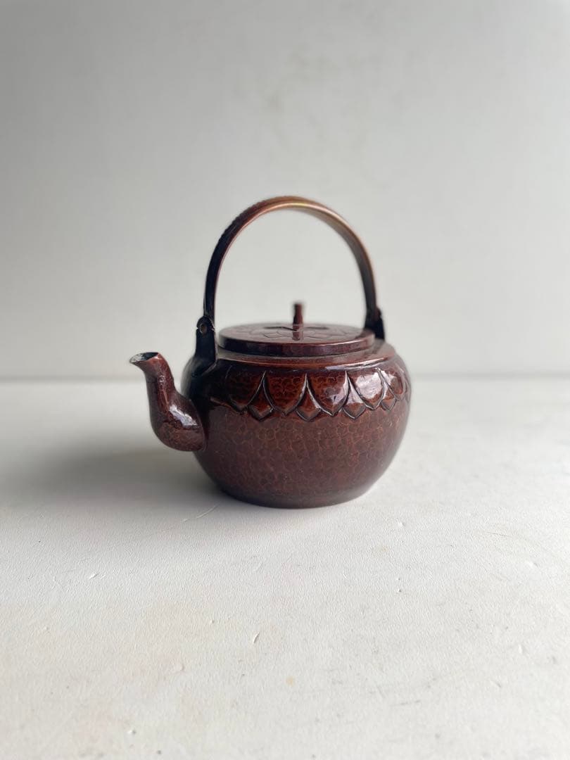 煎茶 銅製 洗瓶 水次 茶道具 古道具 アンティーク ビンテージ