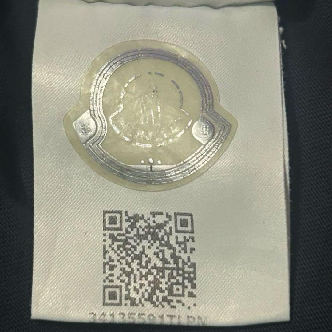 モンクレール　ブラック刺繍ロゴTシャツ　XL