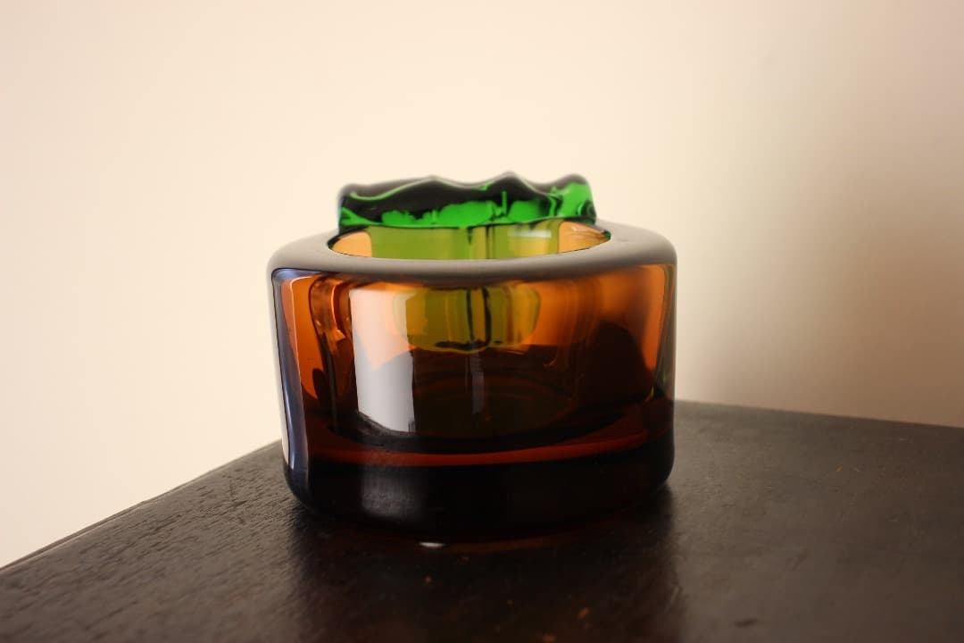 チェコ　クリスタル　ボヘミアングラス　物入れ　ヨセフ・エクナー