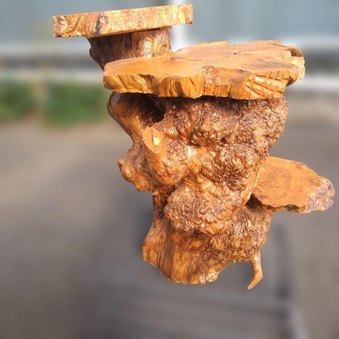 花台、工芸品、置物、自然木、アート、インテリア、展示会、盆栽、盆栽鉢