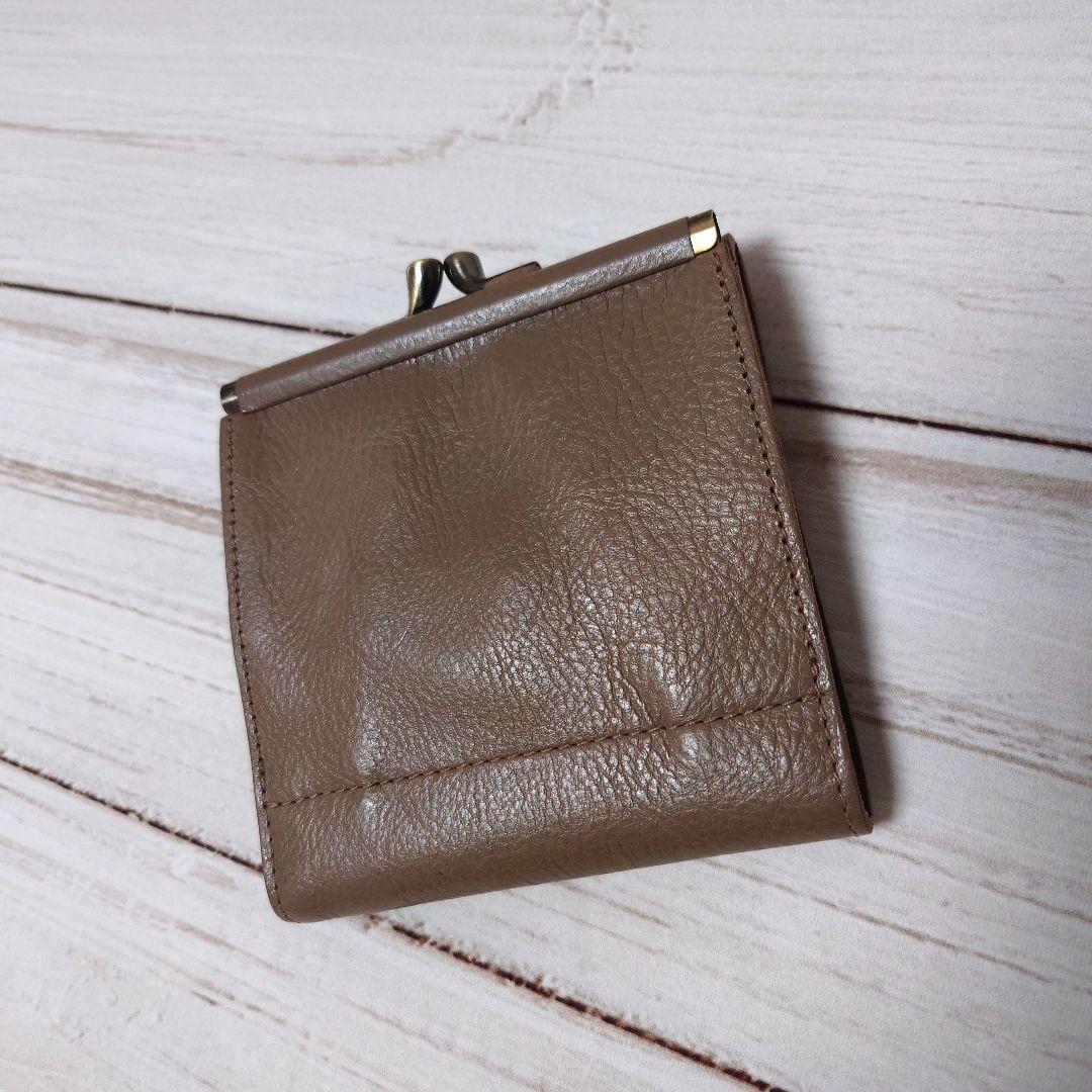新品 IL BISONTE イルビゾンテ がま口二つ折り財布