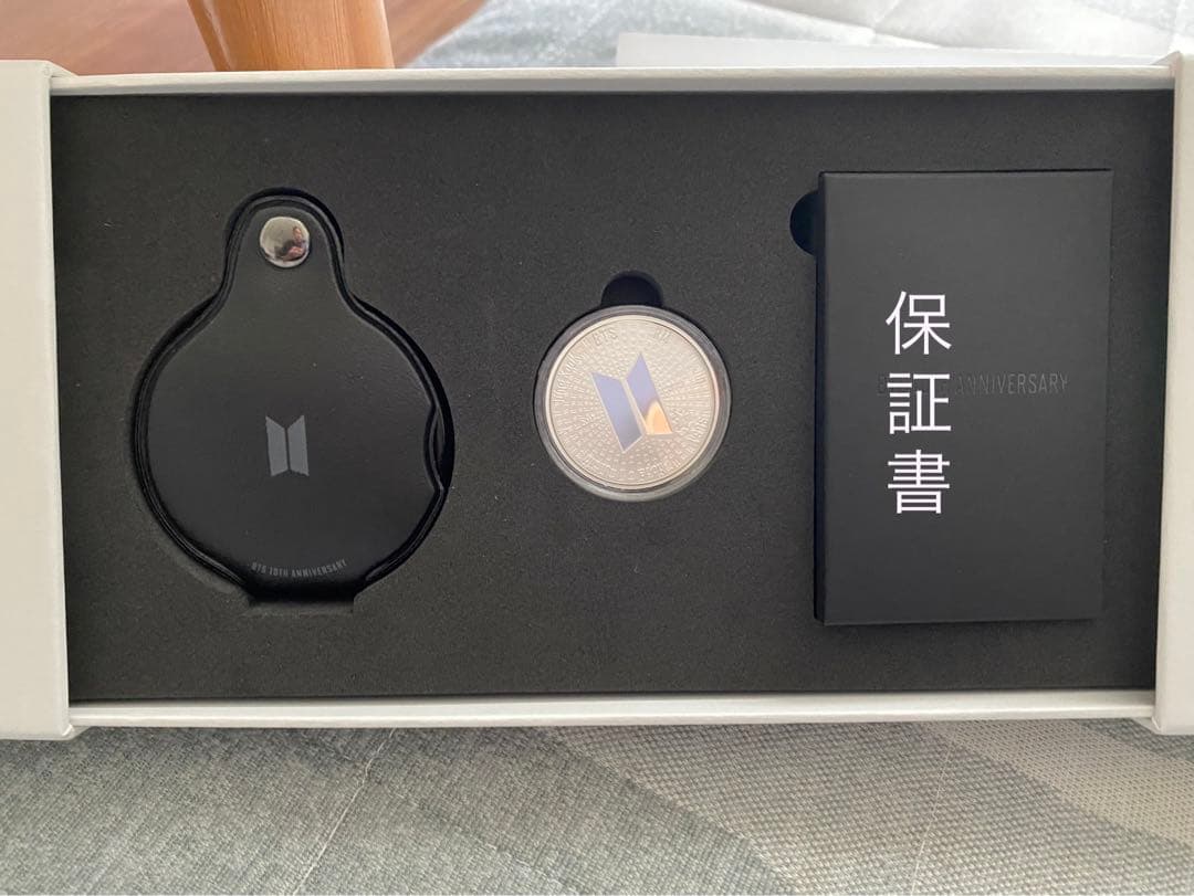 公式、新品、未使用、BTS 10周年 記念 メタル (シルバー 1/2オンス)