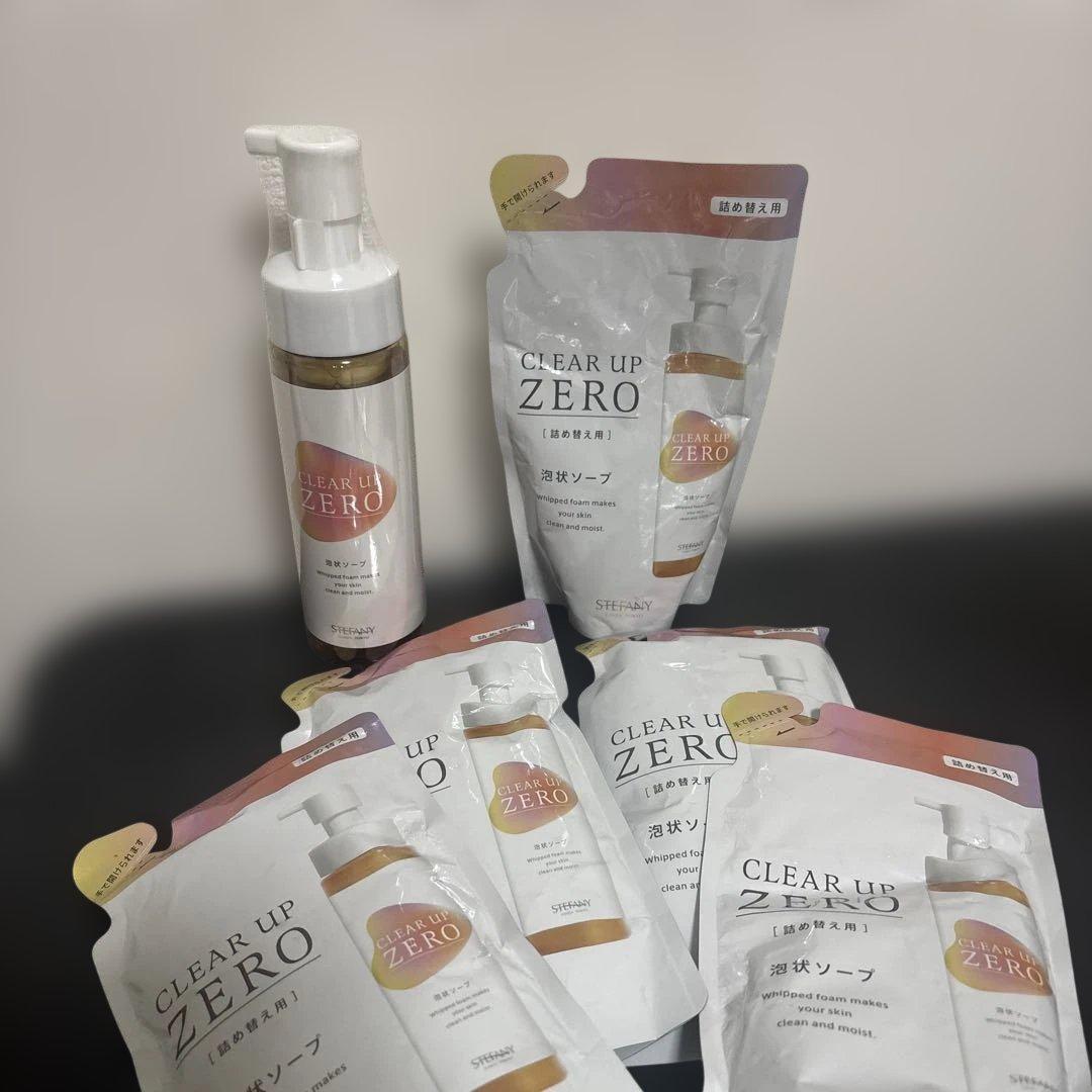 銀座ステファニー化粧品 クリアアップゼロex.（泡状ソープ）×詰め替え用5個